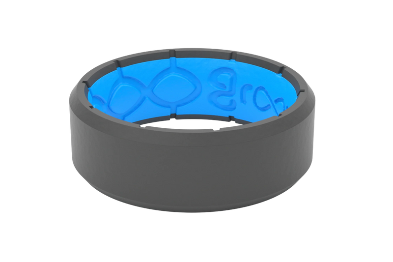 Mens Edge Ring - Deep Stone Grey