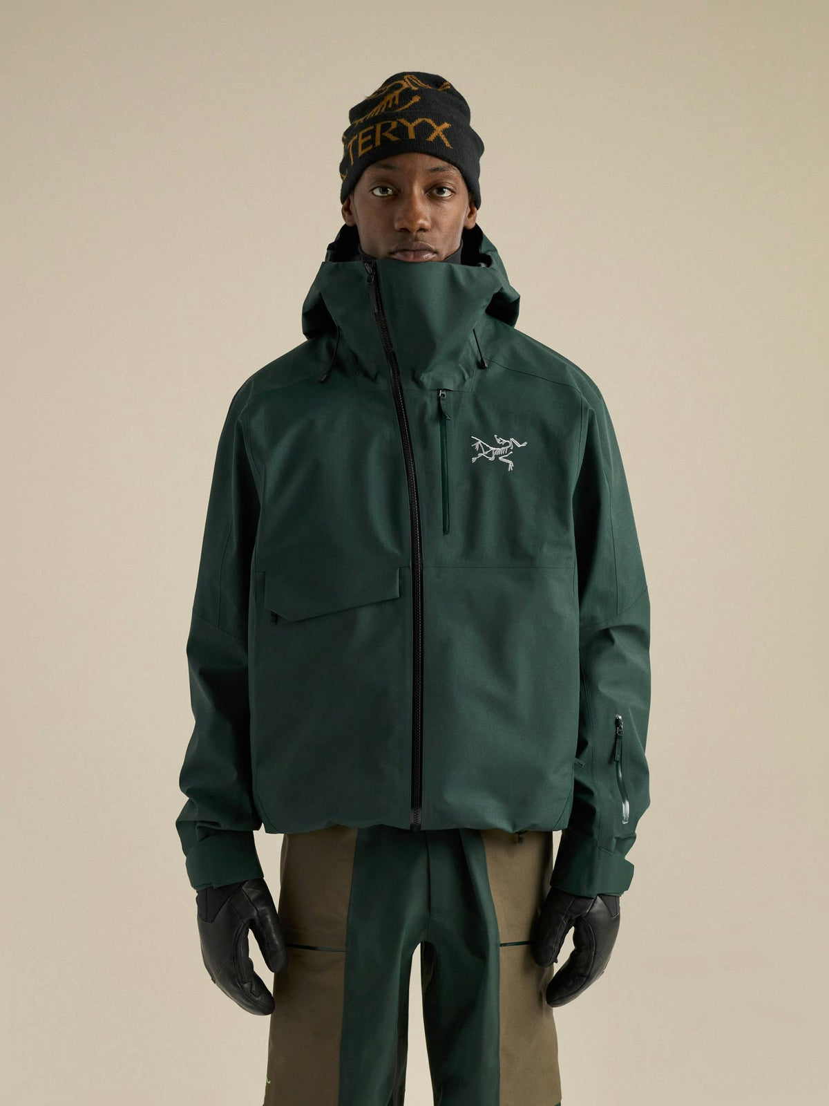 Arc'teryx Men's Sidewinder Jacket - Dark Jade / Black - front
