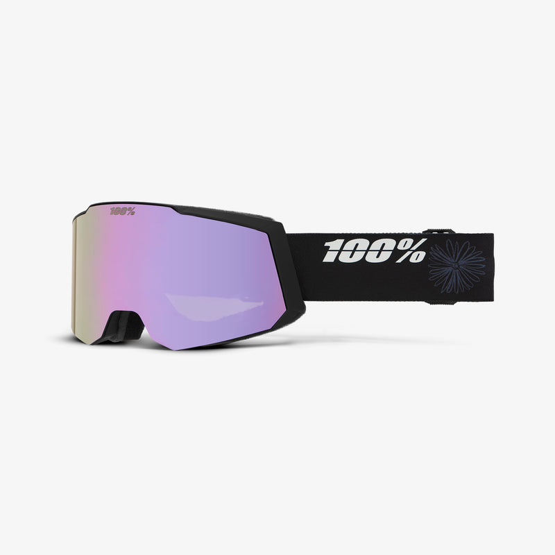 100% Snowcraft S Hiper Goggles - Eggplant w/ Mirror Green Lens