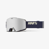 100% Norg Hiper Goggles - Black / Silver w/ Mirror Silver Lens