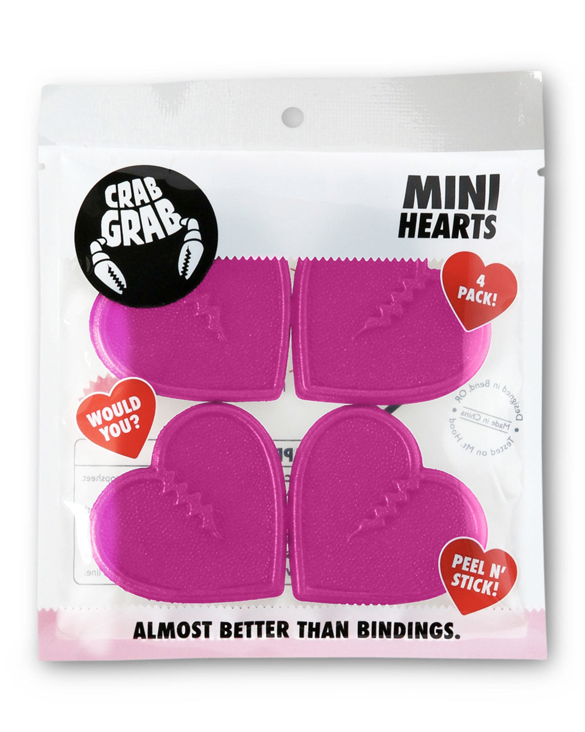 Crab Grab Mini Hearts - Bubblegum Swirl