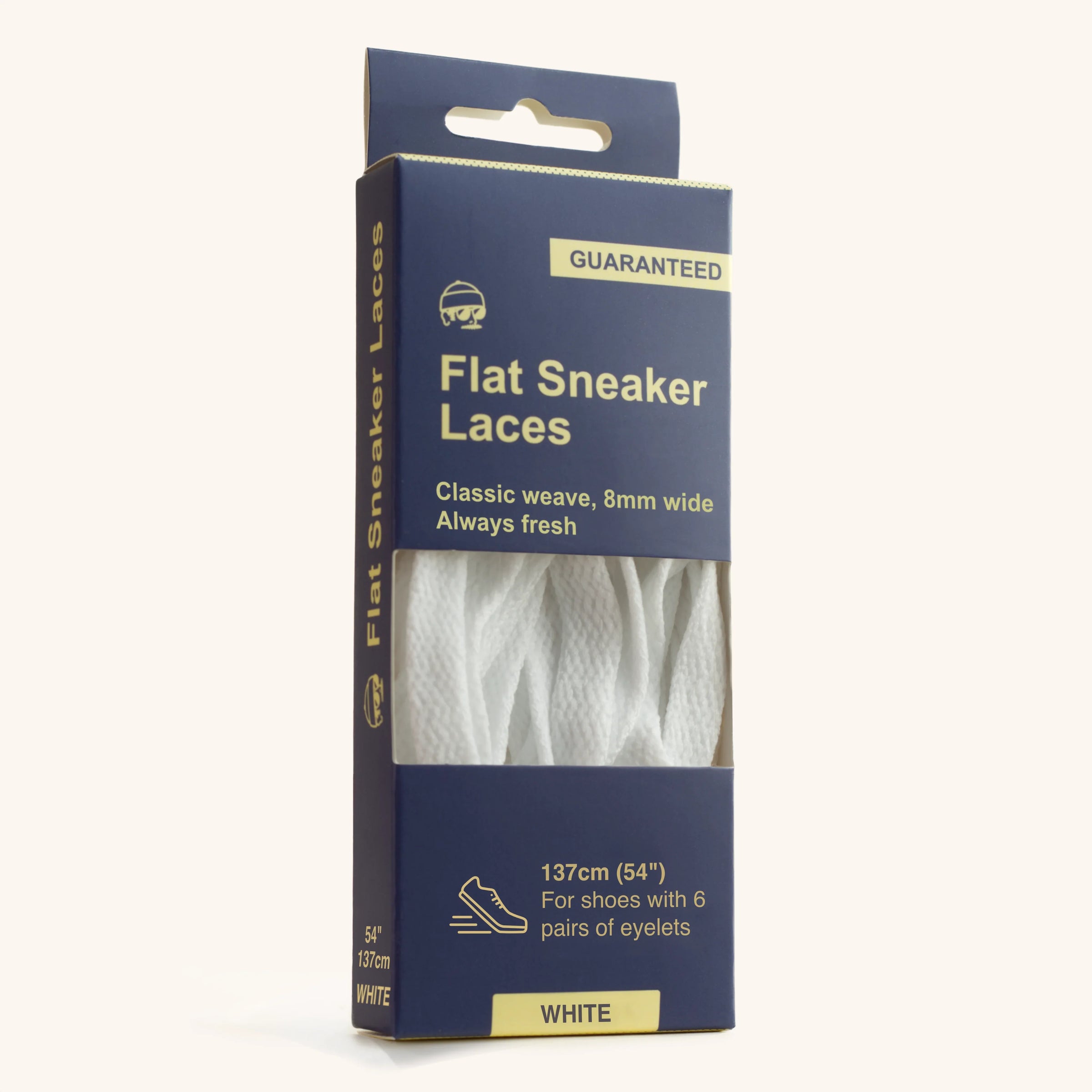 Flat Sneaker Laces - White