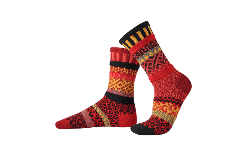 Solmate Fire Adult Crew Socks
