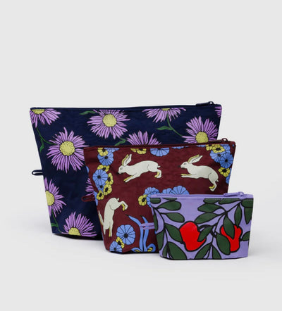 Go Pouch Set - Night Orchard
