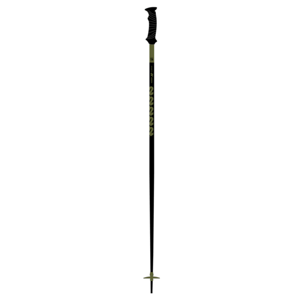 Power Aluminum Ski Poles - Green