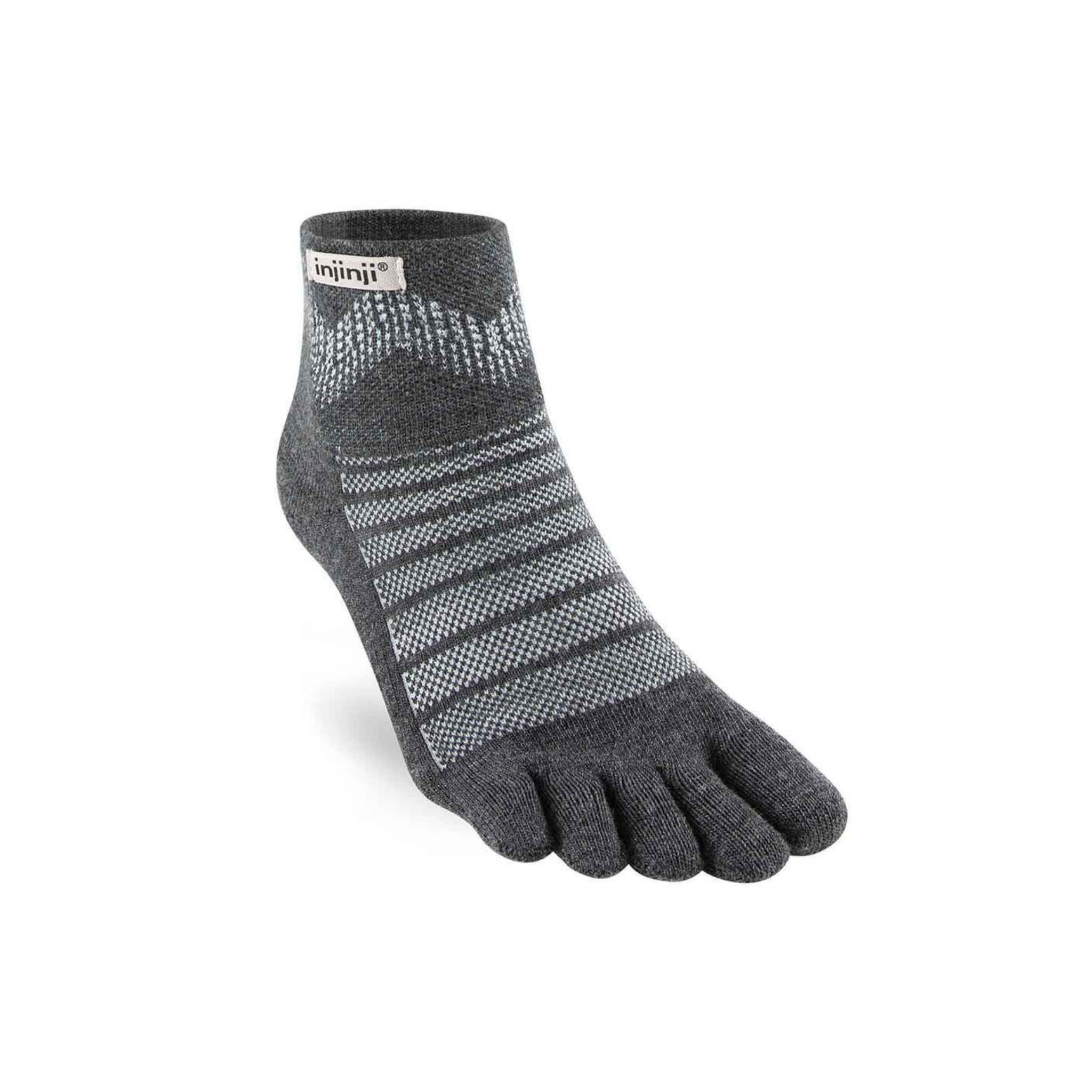 Outdoor Midweight Mini Crew Performance Wool Socks - Slate