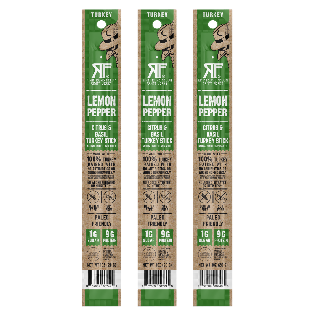 Righteous Felon Lemon Pepper Turkey Stick
