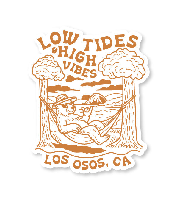 Low Tides High Vibes Sticker