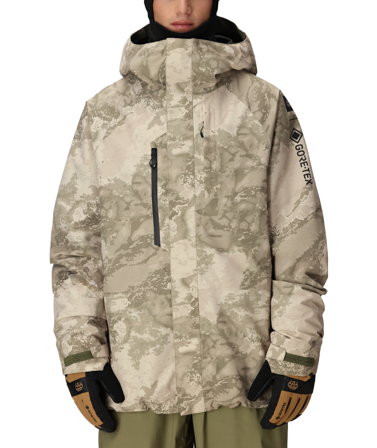 Mens Gore Tex Core Shell Jkt - LIMESTONE HEMISPHERE PRINT