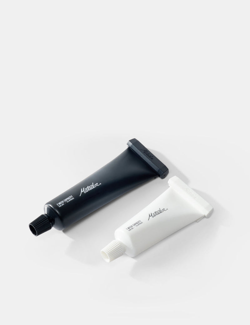 Refillable Toothbrush Tubes - Black