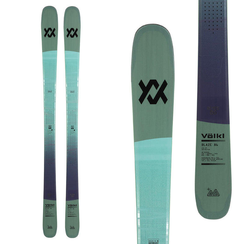 Womens Blaze 86 Skis - Petrol