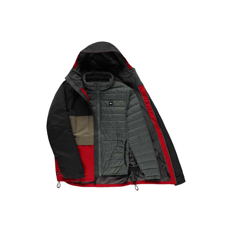 Mens Smarty 3 In 1 Form Jacket - CHARCOAL COLORBLOCK