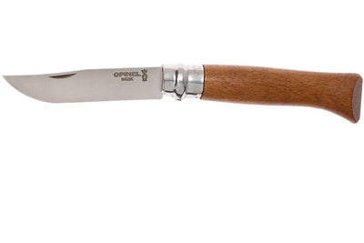 Opinel No 08 Natural Wood Stainless Steel - Walnut