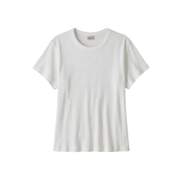 Womens Rib Knit Top - White
