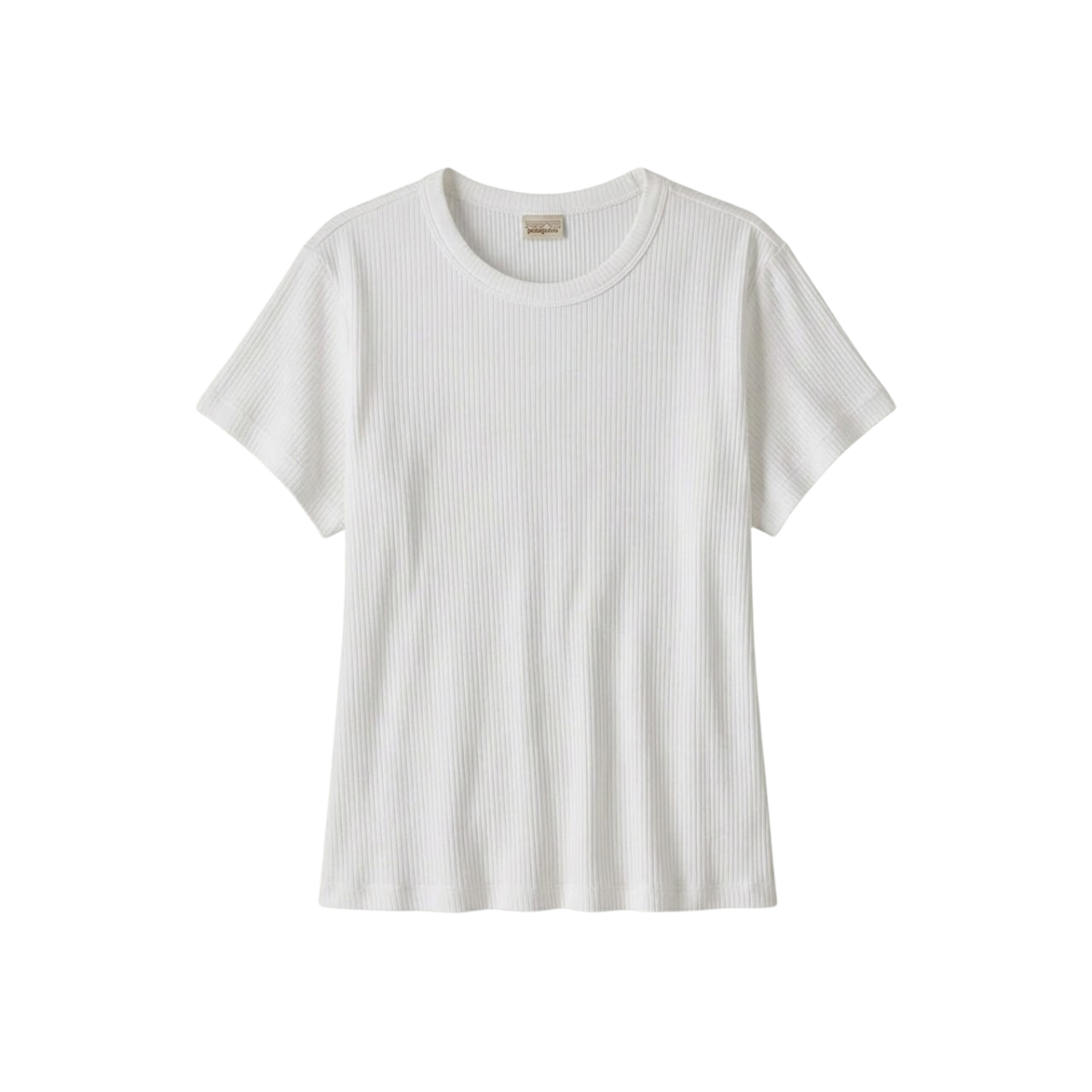 Womens Rib Knit Top - White
