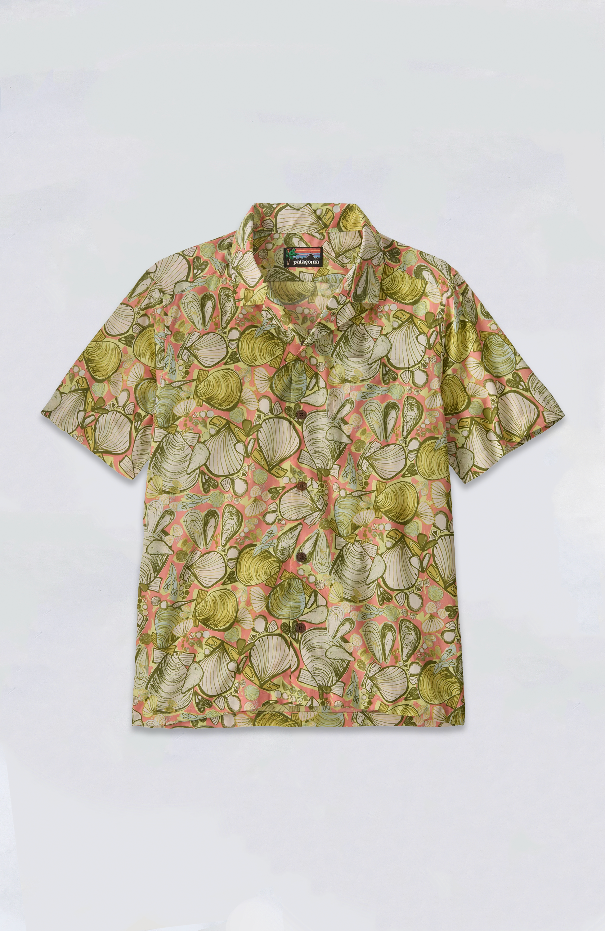 Mens Tidal Threads Shirt - Shelly Shelly: Mellow Melon