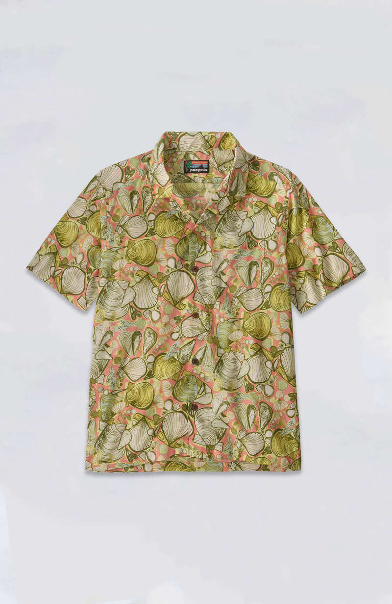 Mens Tidal Threads Shirt - Shelly Shelly: Mellow Melon