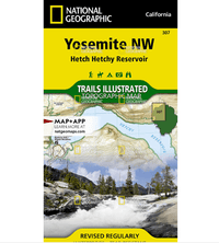 Yosemite Nw Hetch Hetchy Reservoir Map