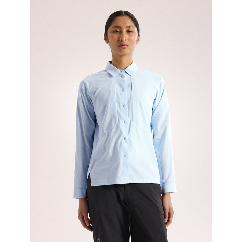 Womens Sima Long Sleeve Shirt - Alpine Blue