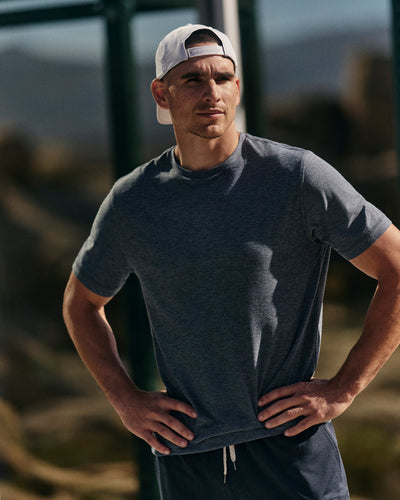 Vuori Strato Tech Tee - Blue Sea Heather