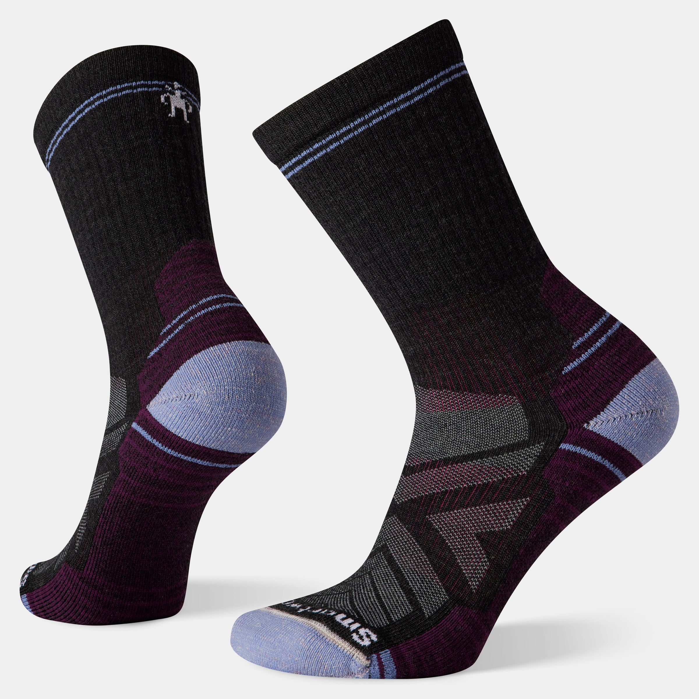 Smartwool Womens Hike Light Cushion Crew Socks - Charcoal