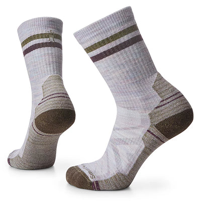 Smartwool Women's Hike Light Cushion Tube Stripe Crew Socks - Purple Eclipse