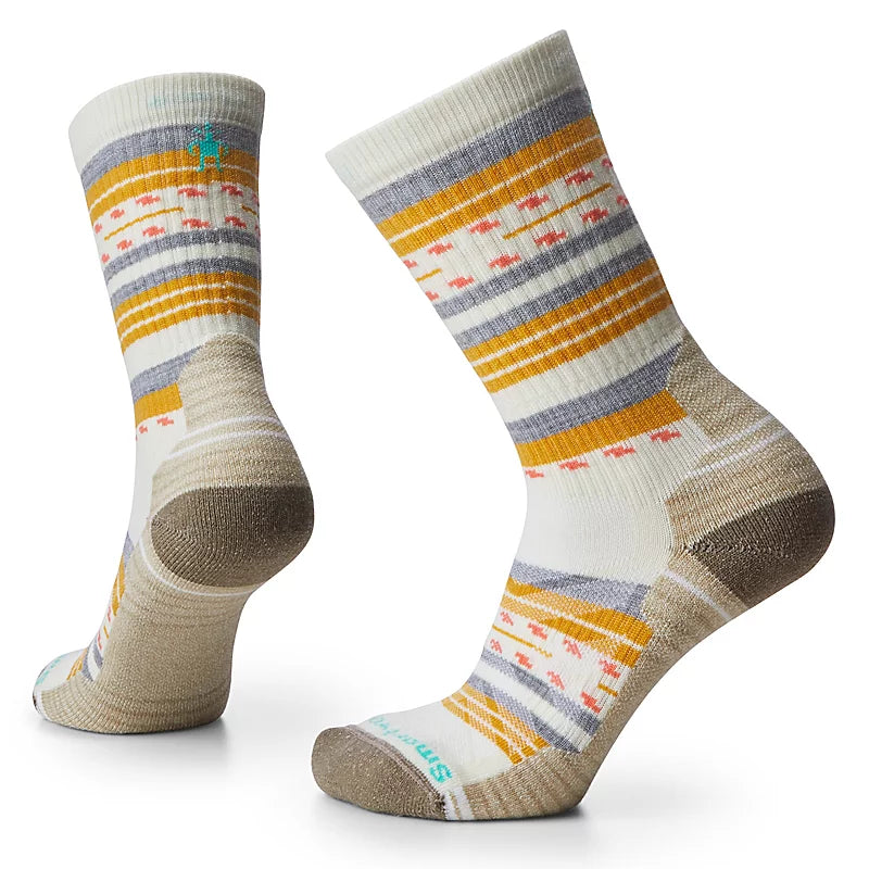 Smartwool Womens Hike Light Cushion Margarita Crew Socks - Natural