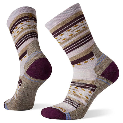 Smartwool Womens Hike Light Cushion Margarita Crew Socks - Purple Eclipse
