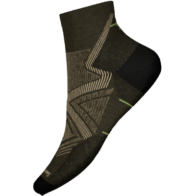 Smartwool Run Zero Cushion Ankle Socks - Military Olive
