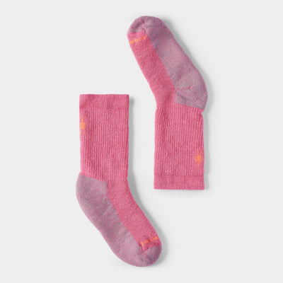 Kids Hike Full Cushion Crew Socks - Garden Pink