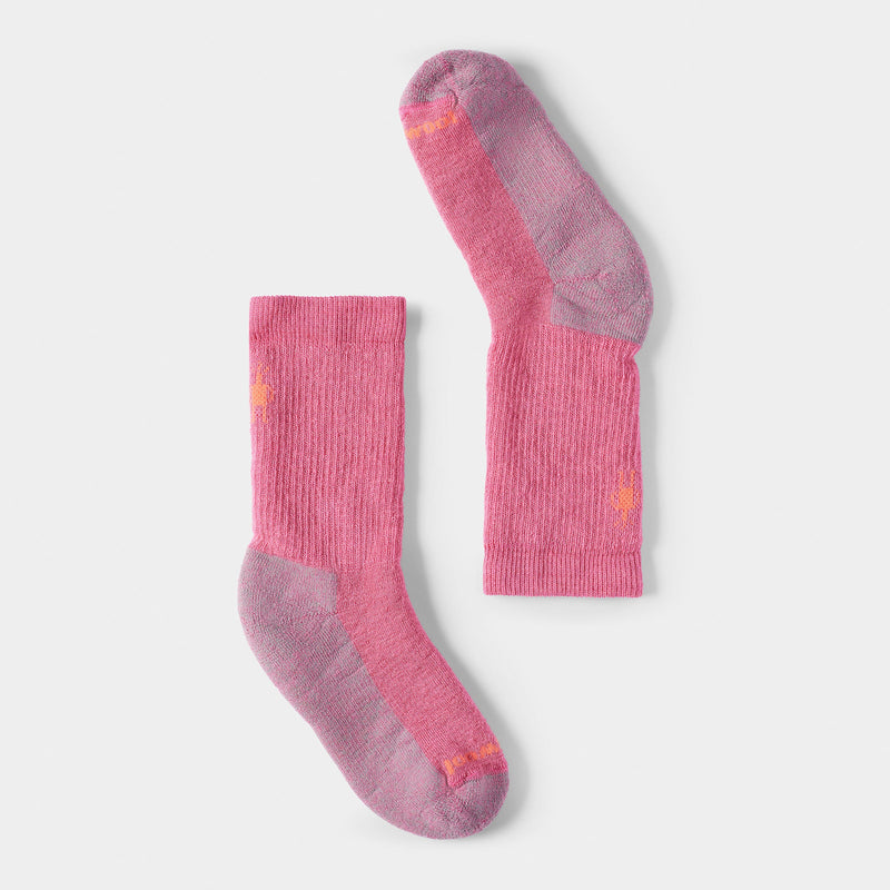 Kids Hike Full Cushion Crew Socks - Garden Pink