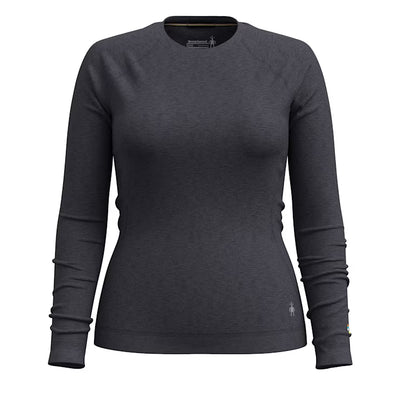 Smartwool Women's Classic Thermal Merino Base Layer Crew - Charcoal Heather