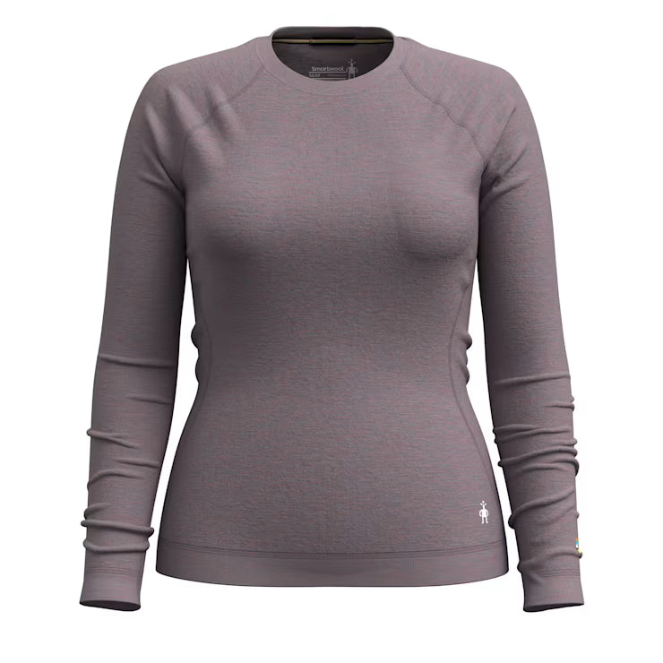Smartwool Women's Classic Thermal Merino Base Layer Crew - Chalk Violet Heather