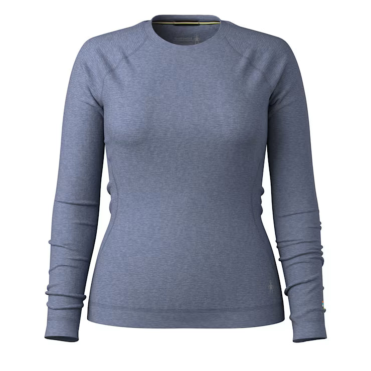Smartwool Women's Classic Thermal Merino Base Layer Crew - Nightfall Blue Heather