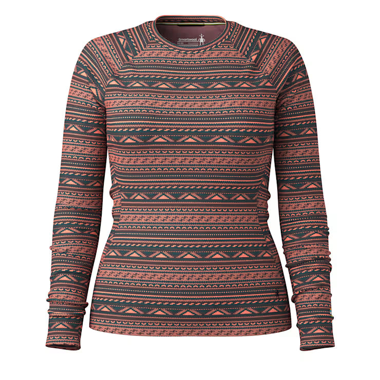 Smartwool Women's Classic Thermal Merino Base Layer Crew - Coral Reef Summit Soul