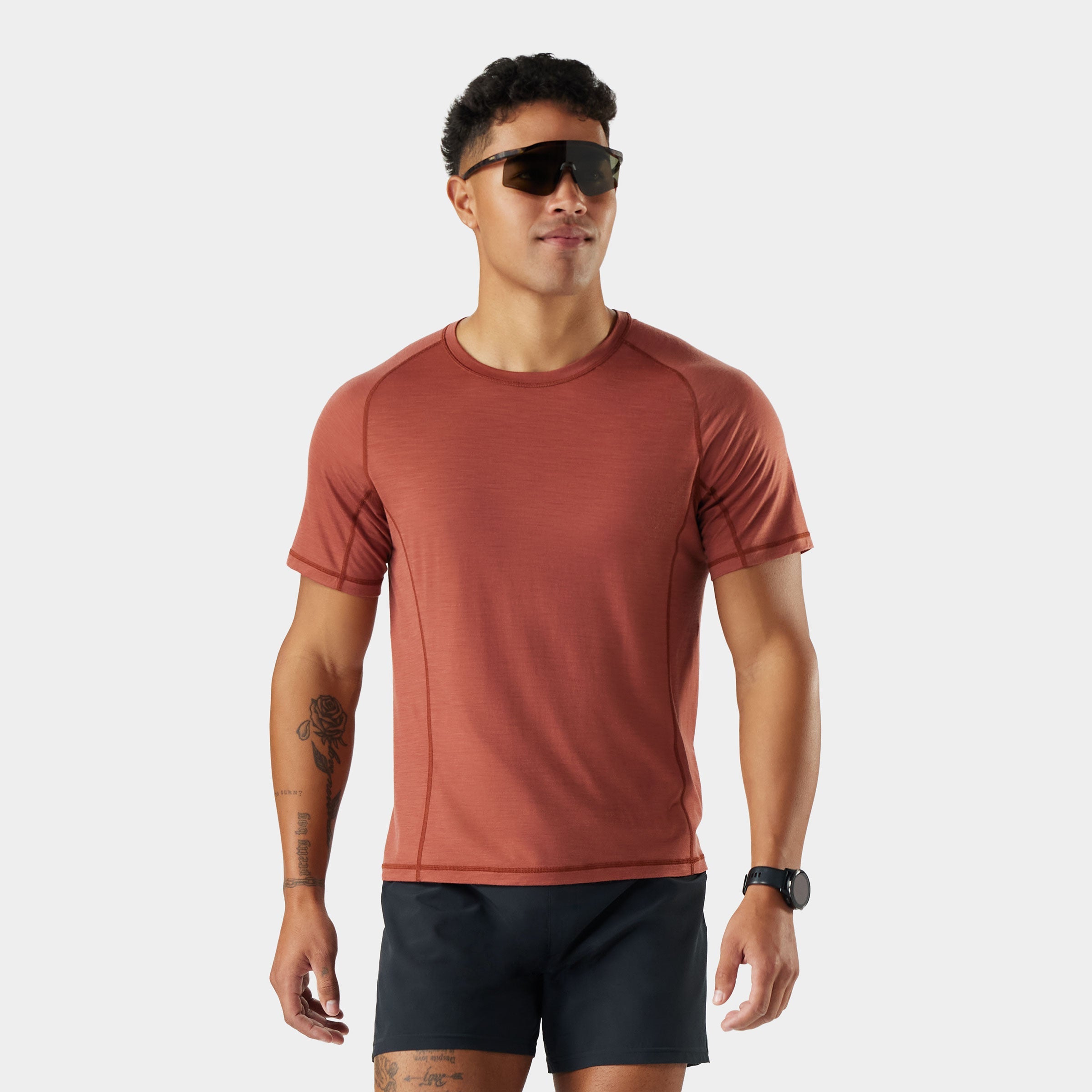 Mens Active Ultralite Short Sleeve - Burnt Sienna