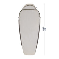 Silk Blend Sleeping Bag Liner - Moonstruck Grey