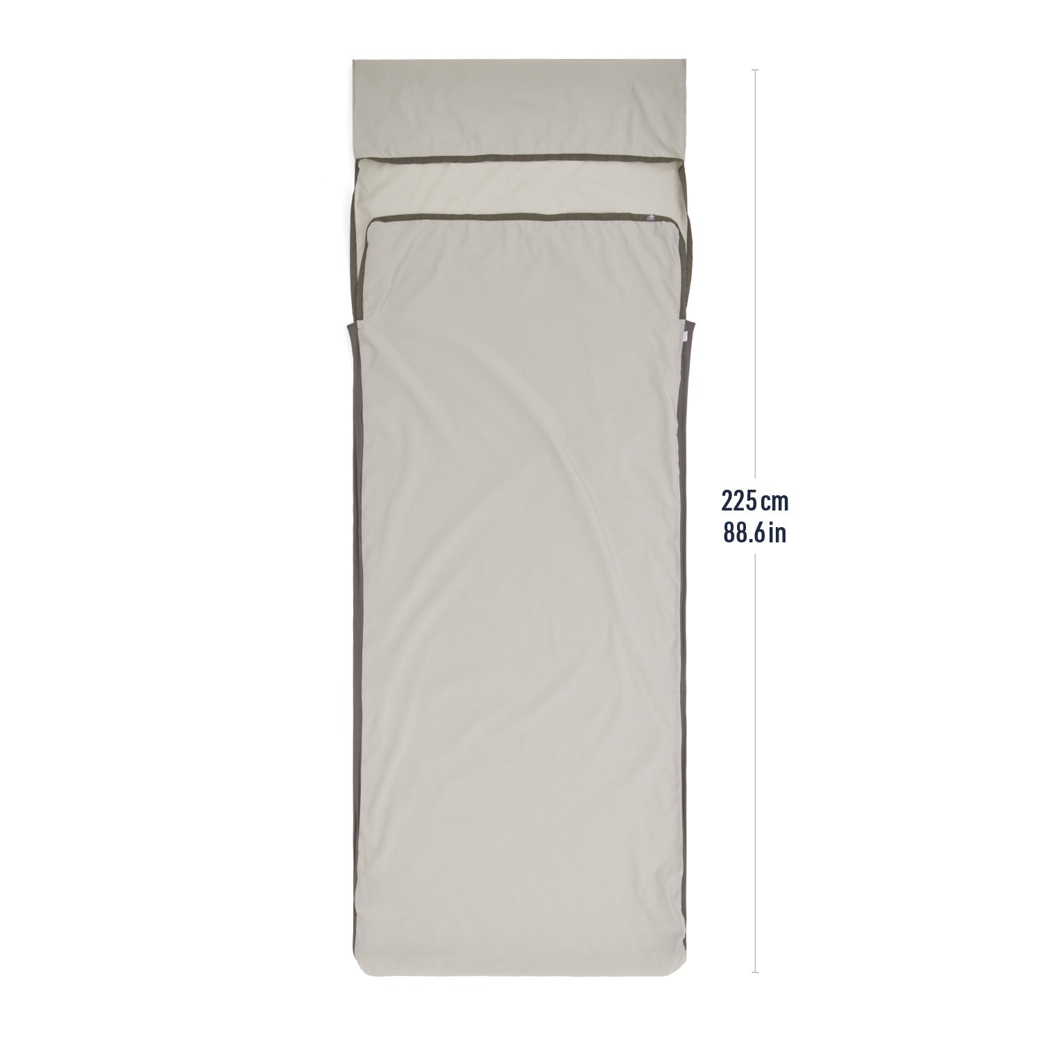 Silk Blend Sleeping Bag Liner - Moonstruck Grey