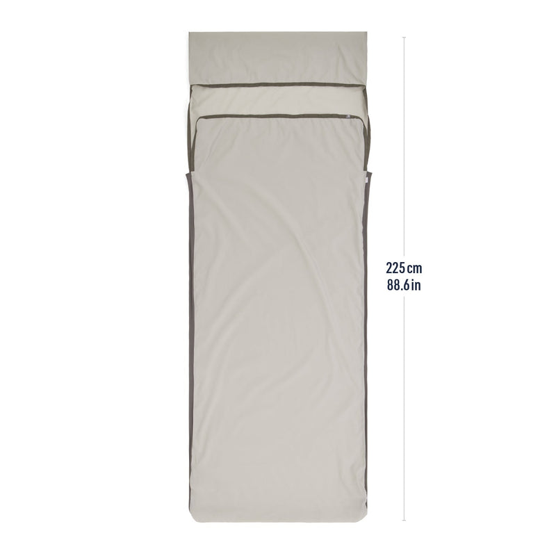 Silk Blend Sleeping Bag Liner - Moonstruck Grey