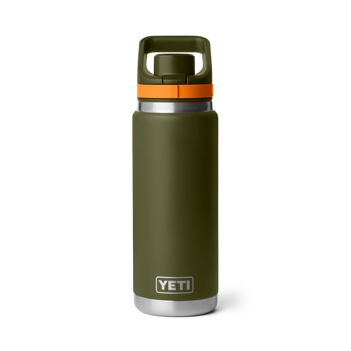 YETI Rambler 26oz Bottle with Flip Chug Cap - Olive/King Crab Orange
