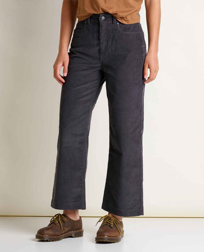 Toad&Co Women's Coaster Cord Wide Leg Pant - Soot