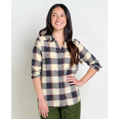 Toad&Co Women's Re-Form Flannel LS Shirt - Barley Buffalo Check