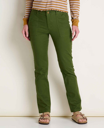 Toad&Co Women's Earthworks Slim Pant - Epidote