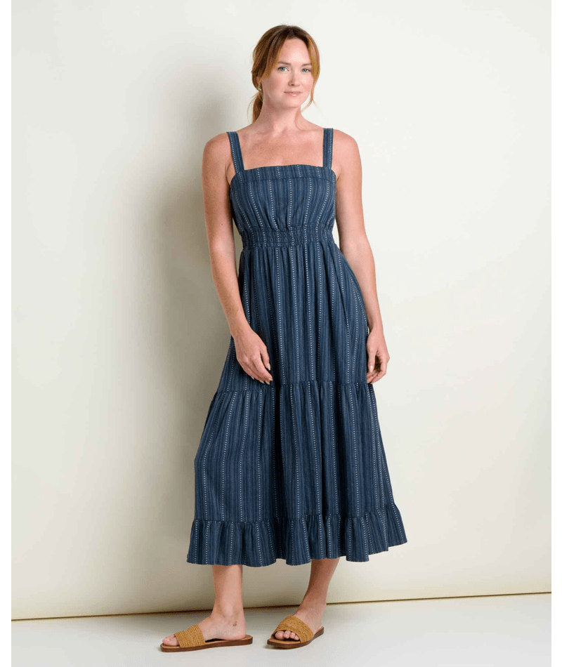 Women's Taj Hemp Tiered Midi Dress