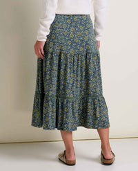 Women's Marigold Tiered Midi Skirt