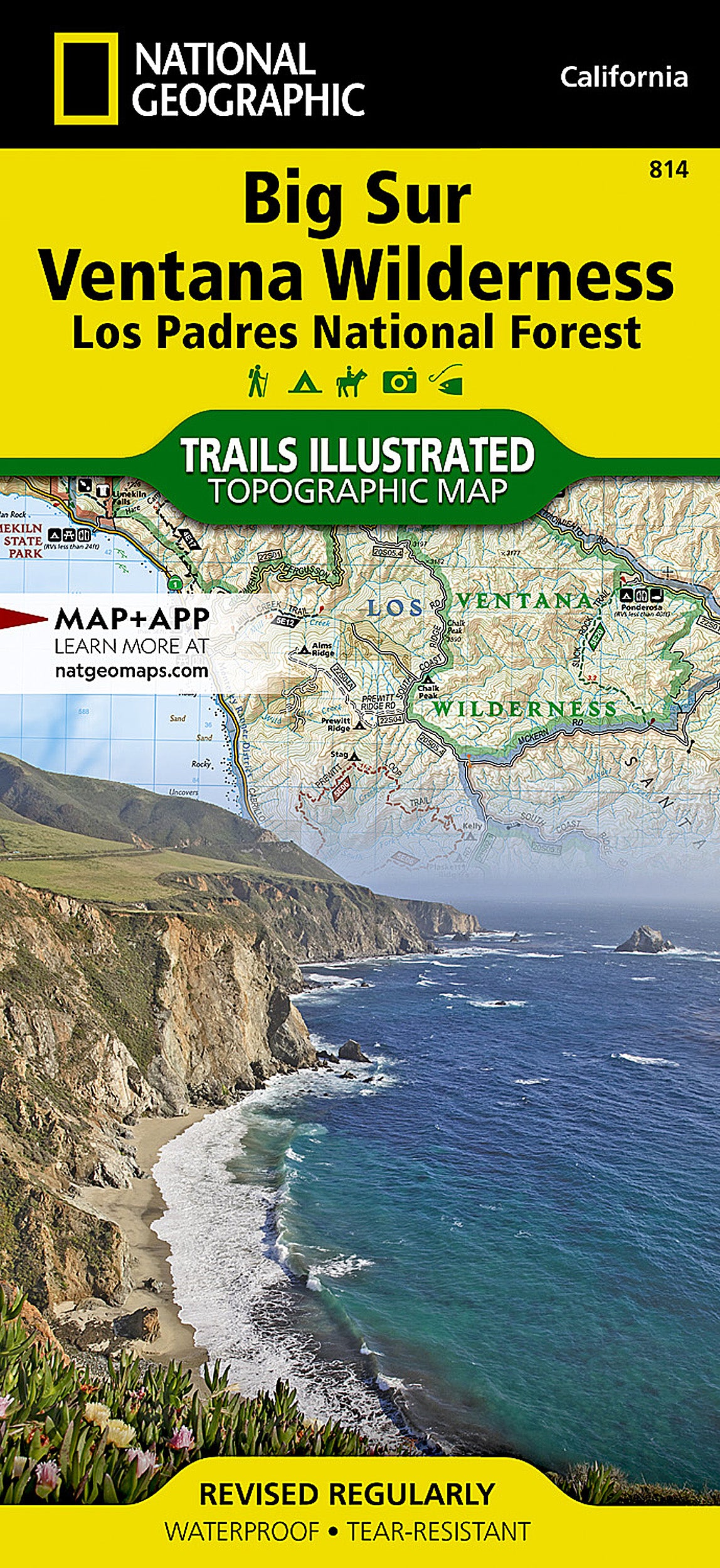 Map Big Sur Ventana Wilderness