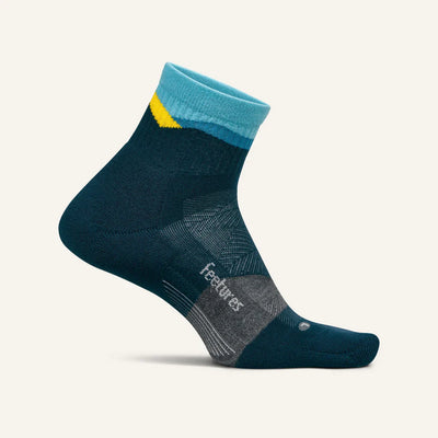 Elite Max Cushion Quarter Socks - Mountain High Blue