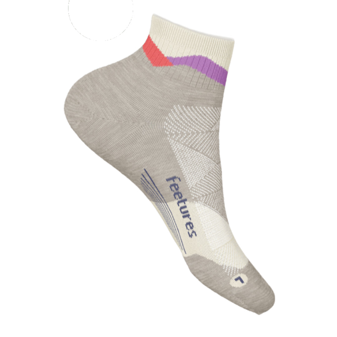Elite Max Cushion Quarter Socks - Mountain High Cream