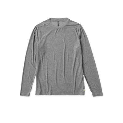 Vuori Men's L/S Strato Tech Tee (V178) - Heather Grey