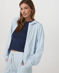 Womens Halo Modern Full Zip Hoodie Vw2064 - Soft Sky Heather